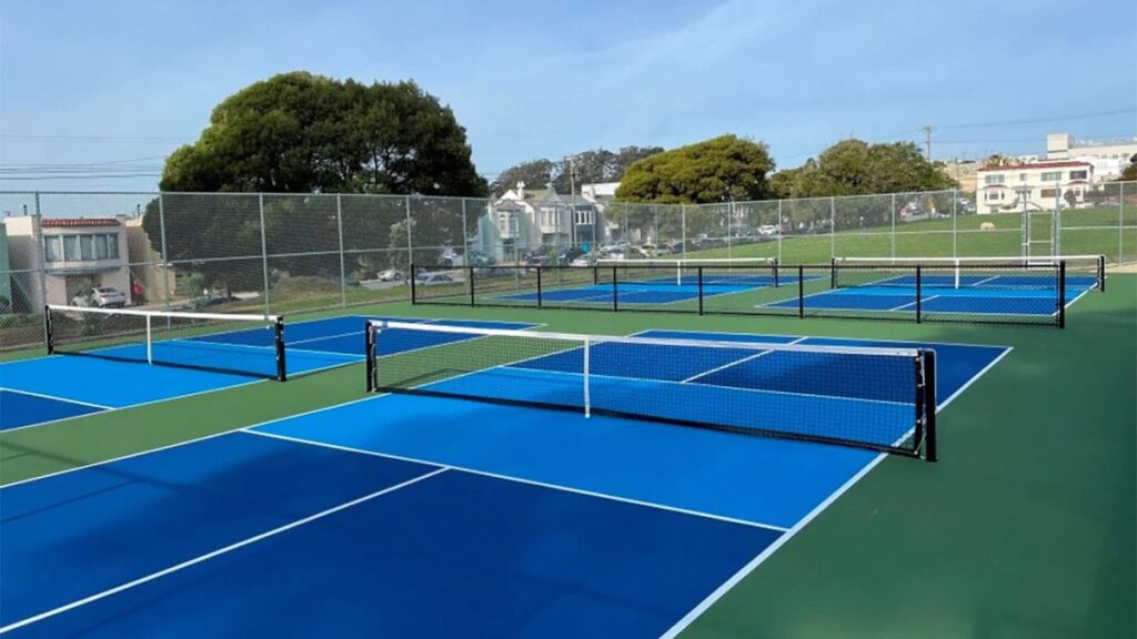Pickleball courts in the Presidio, San Francisco